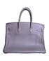 Club Birkin 35 Clemence Leather in Etain/Graphite, back view